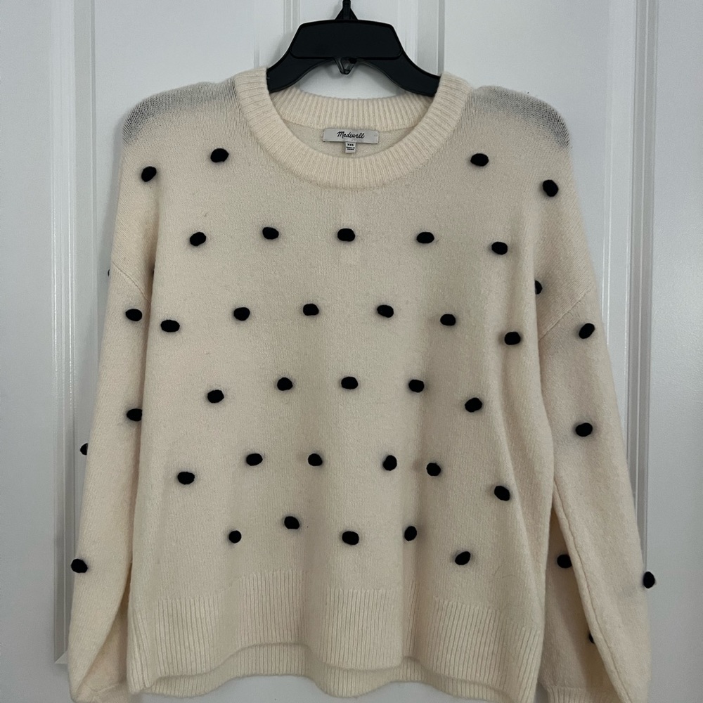 XXS polka dot Madewell sweater